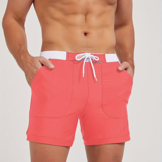Herren Badeshorts - Schnelltrocknend - Kontrastbund