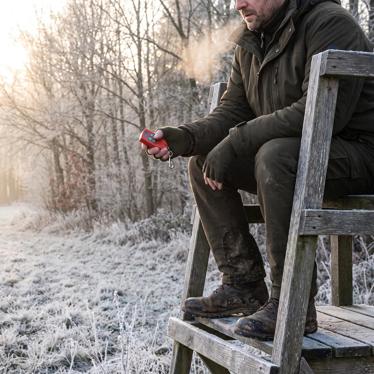 Beheizbare Einlegesohlen mit Akku – auf dem Hochsitz
