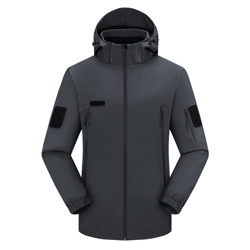 Übergangsjacke Herren - Abnehmbare Kapuze - Fleecefutter