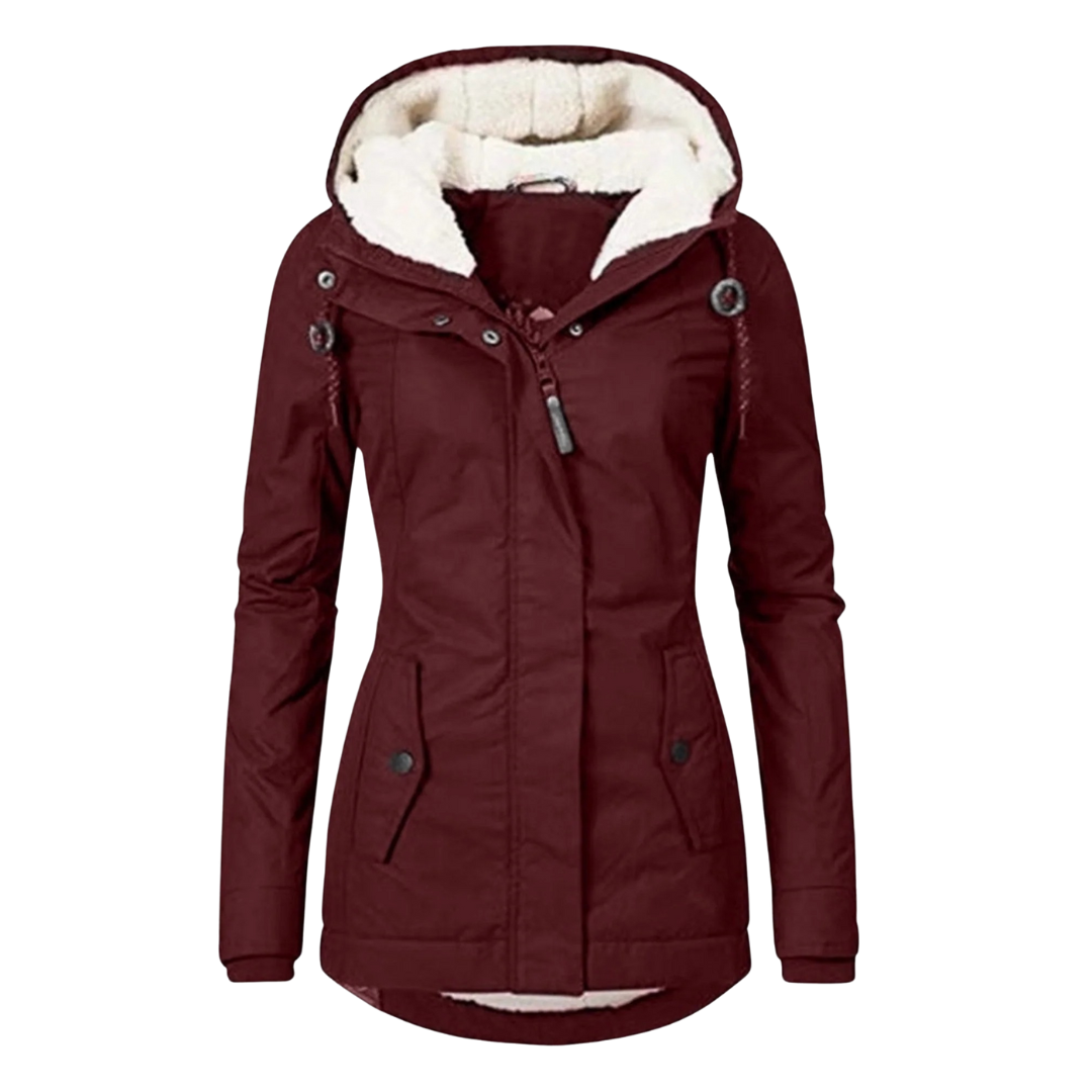Wintermantel Damen Lang - Wasserdicht & Winddicht - Fleecefutter