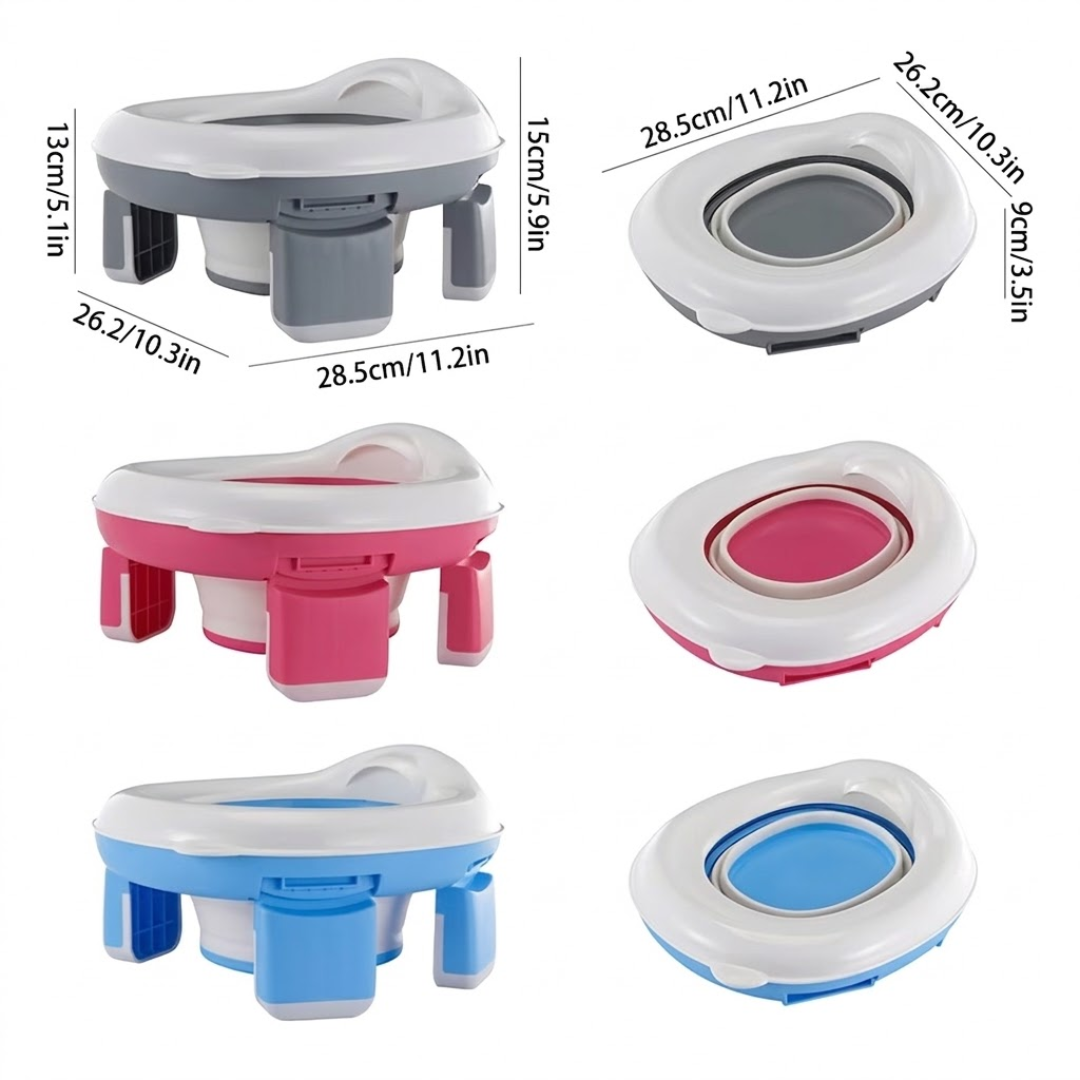Notfalltoilet Tragbar Faltbar - Reise Töpfchen Kleinkind - Outdoor Camping