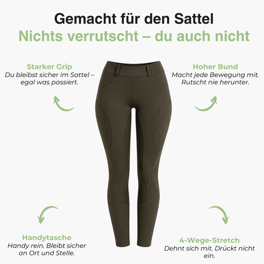 Damen Reithose – Handytasche – Reitleggings