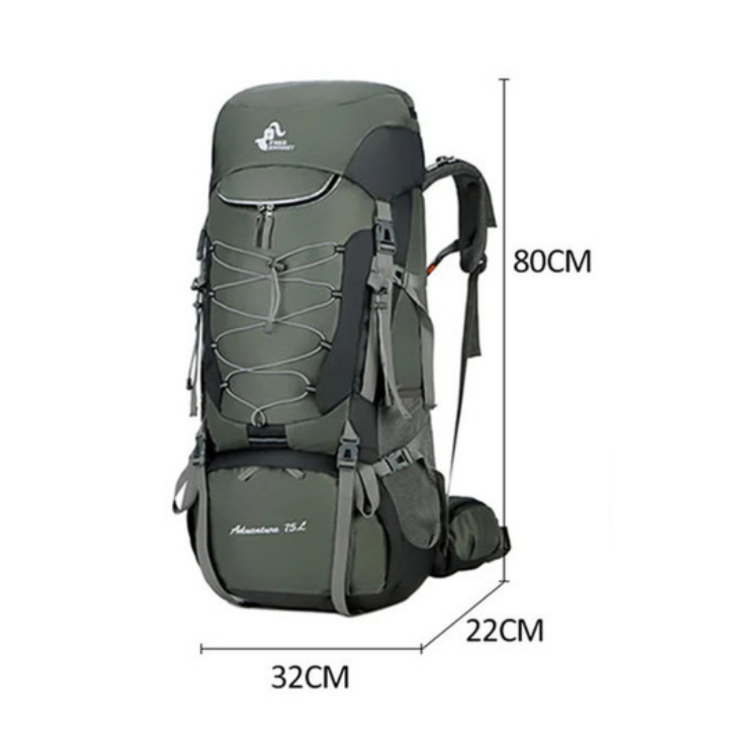 OutdoorHaven Rucksack 75L – Wasserdicht – Trekkingrucksack