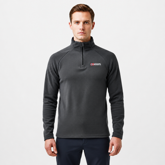Fleecepullover – Half-Zip mit Stehkragen – dickes Polar-Fleece – Herren