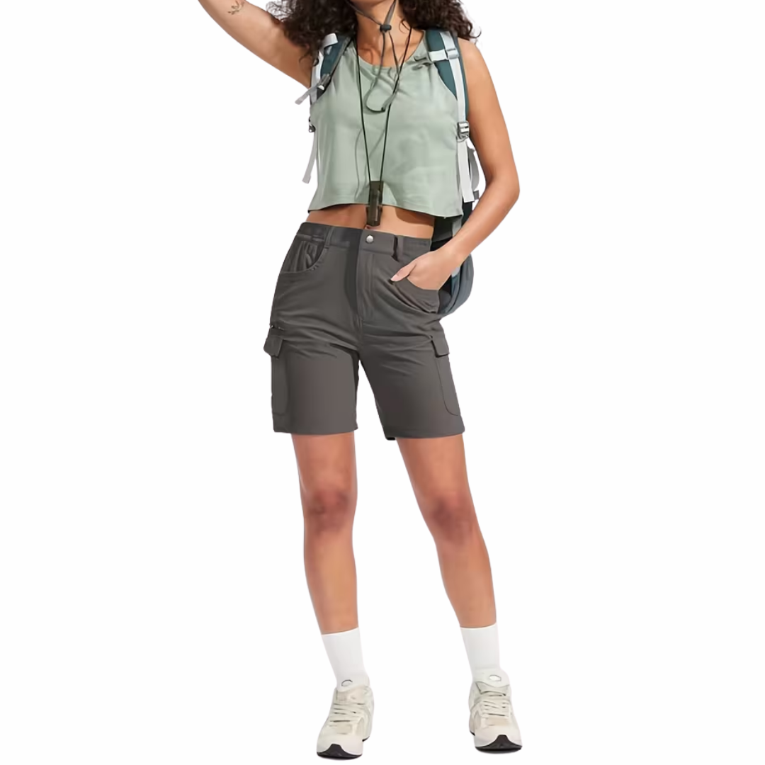 Damen Hiking-Cargoshorts – 7 Taschen – Outdoor & Wandern