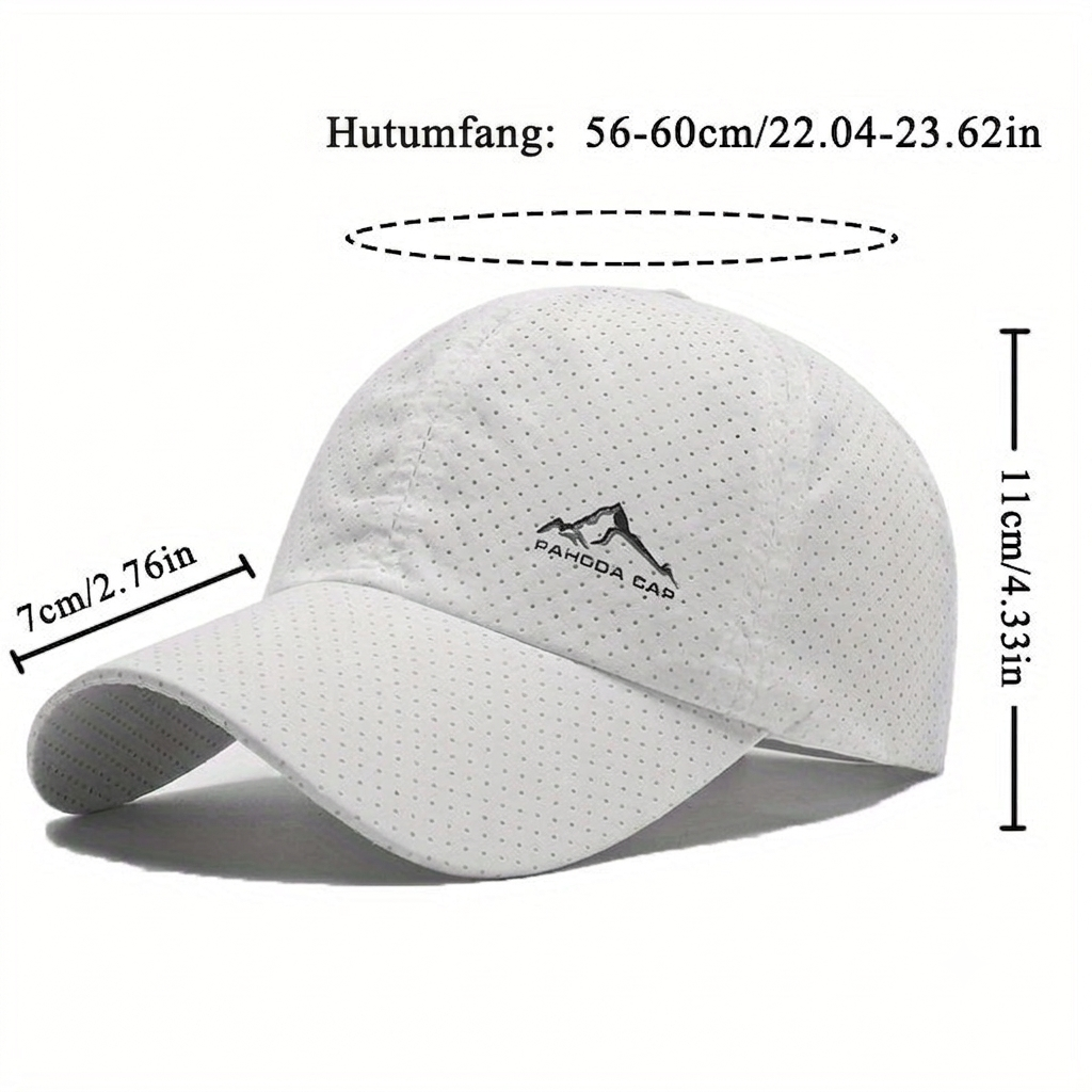 Baseballcaps 2er-Set - Schnelltrocknend - Perforiertes Design