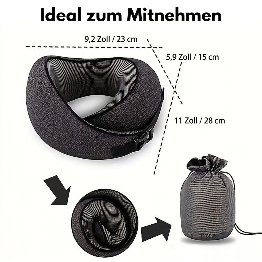 360° Nackenkissen – Reisekissen – Flugzeugkissen