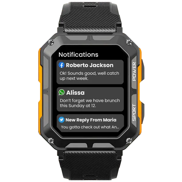Unzerstörbare Smartwatch – Herzfrequenzmesser – Schrittzähler