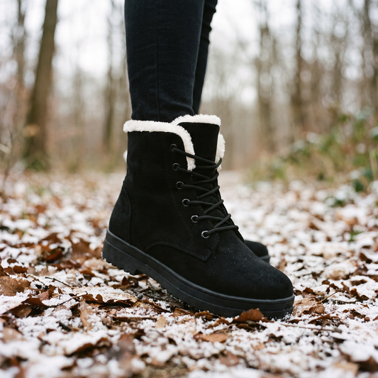 Winterstiefel Damen schwarz gefuettert