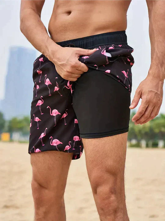 Herren Badeshorts - Schnelltrocknend - Mit Innenslip