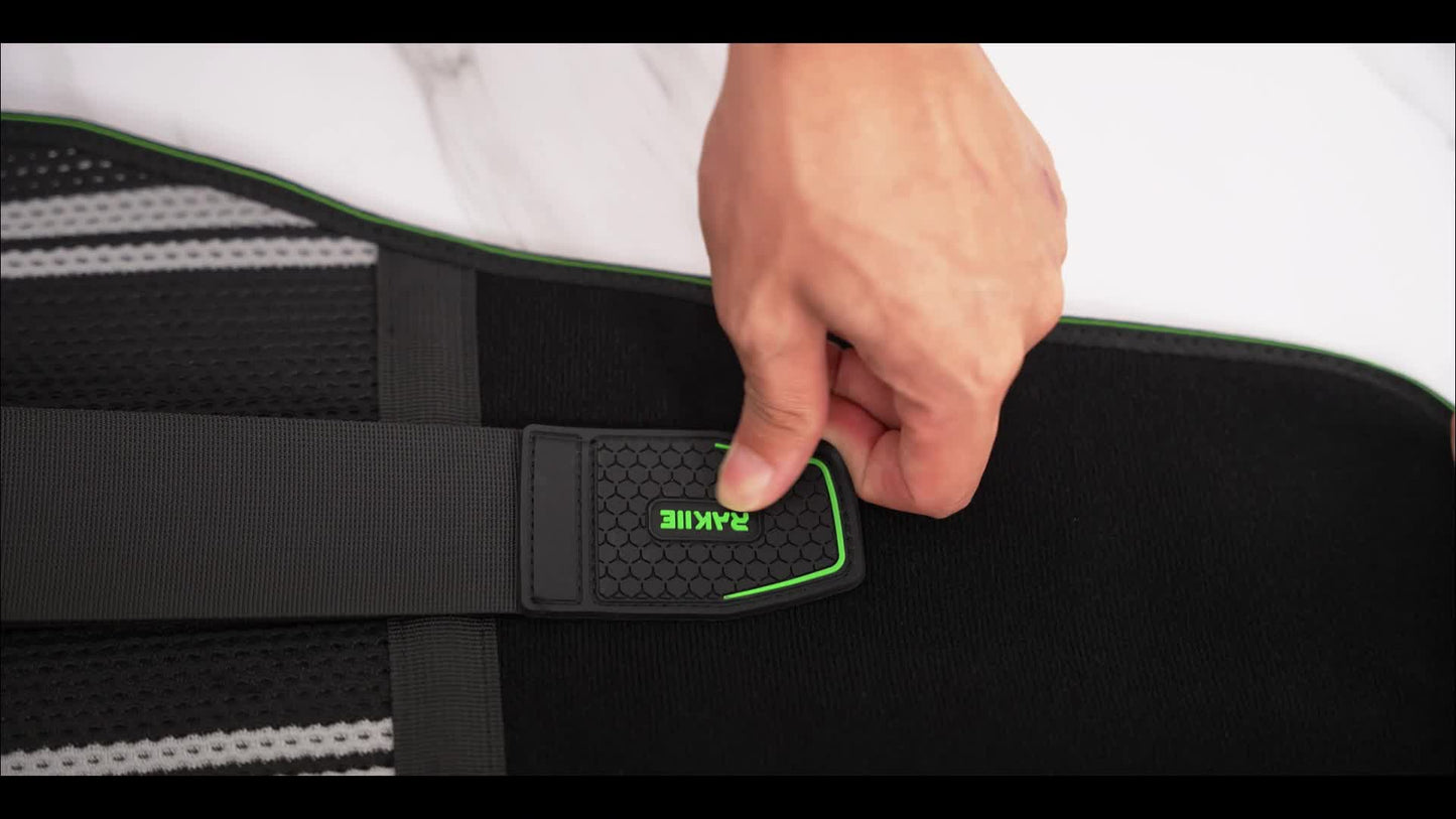 Rückenbandage mit Massage-Pad - Atmungsaktiv & Verstellbar - Inkl. Verlängerungsgurt - Produktbild