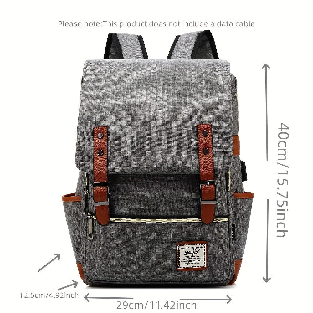 Schulrucksack für Jugendliche - mit USB-Anschluss - Trolleyband