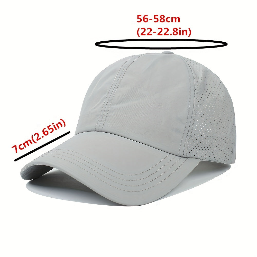 Unisex-Pferdeschwanz-Cap - Schnelltrocknend - Verstellbar