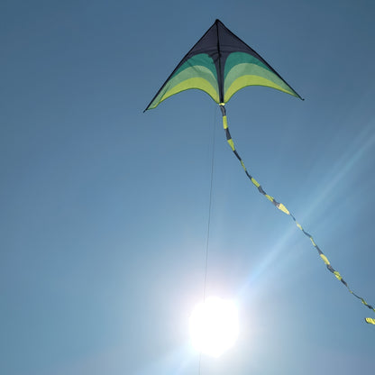 Flugdrachen Dreieck mit Schwanz - Einleiner für Anfänger