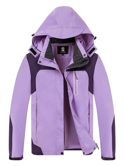 Regenjacke Damen Wasserdicht 5.000 mm - Funktionsjacke mit Kapuze
