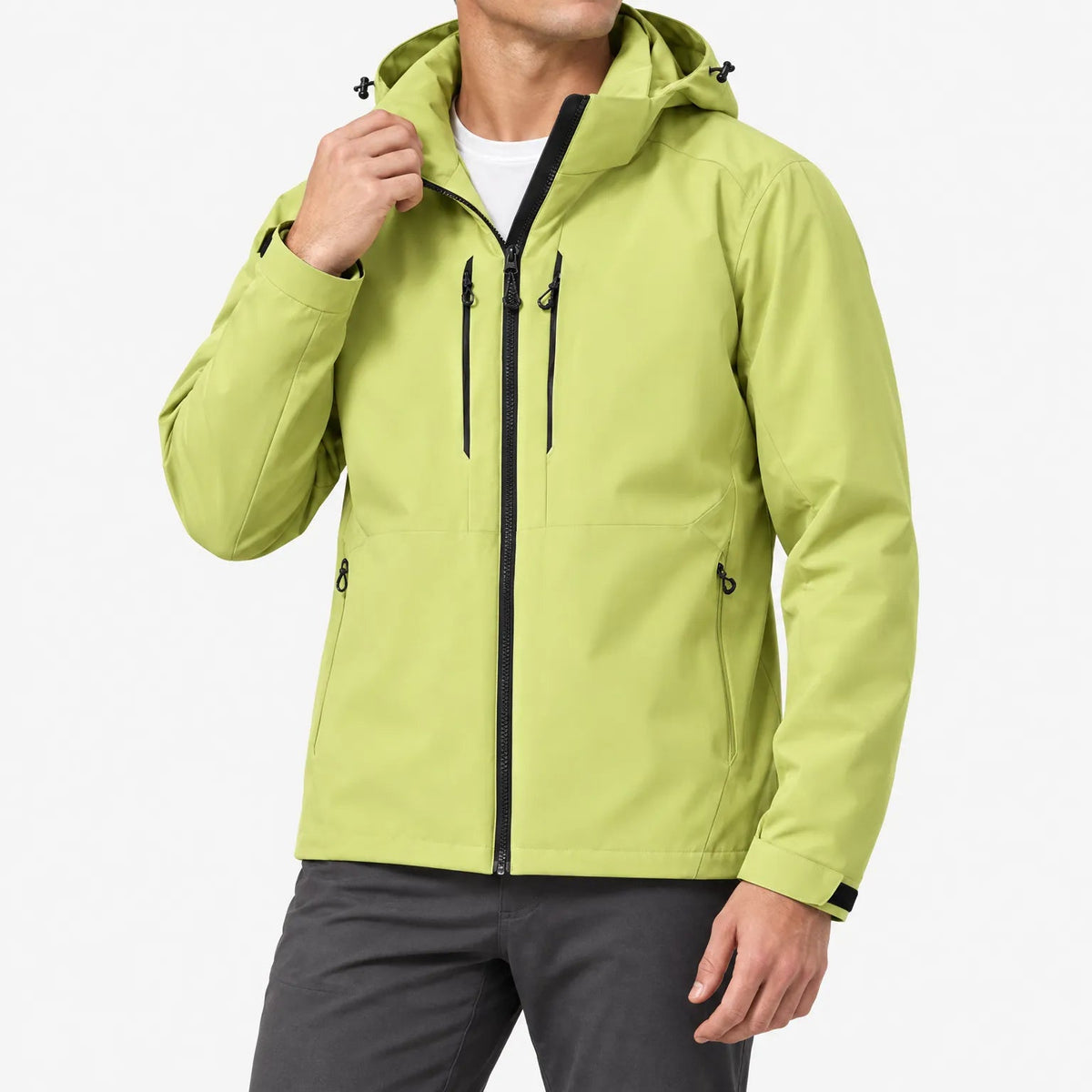 Windbreaker Jacke Unisex in Hellgrün – Produktfoto