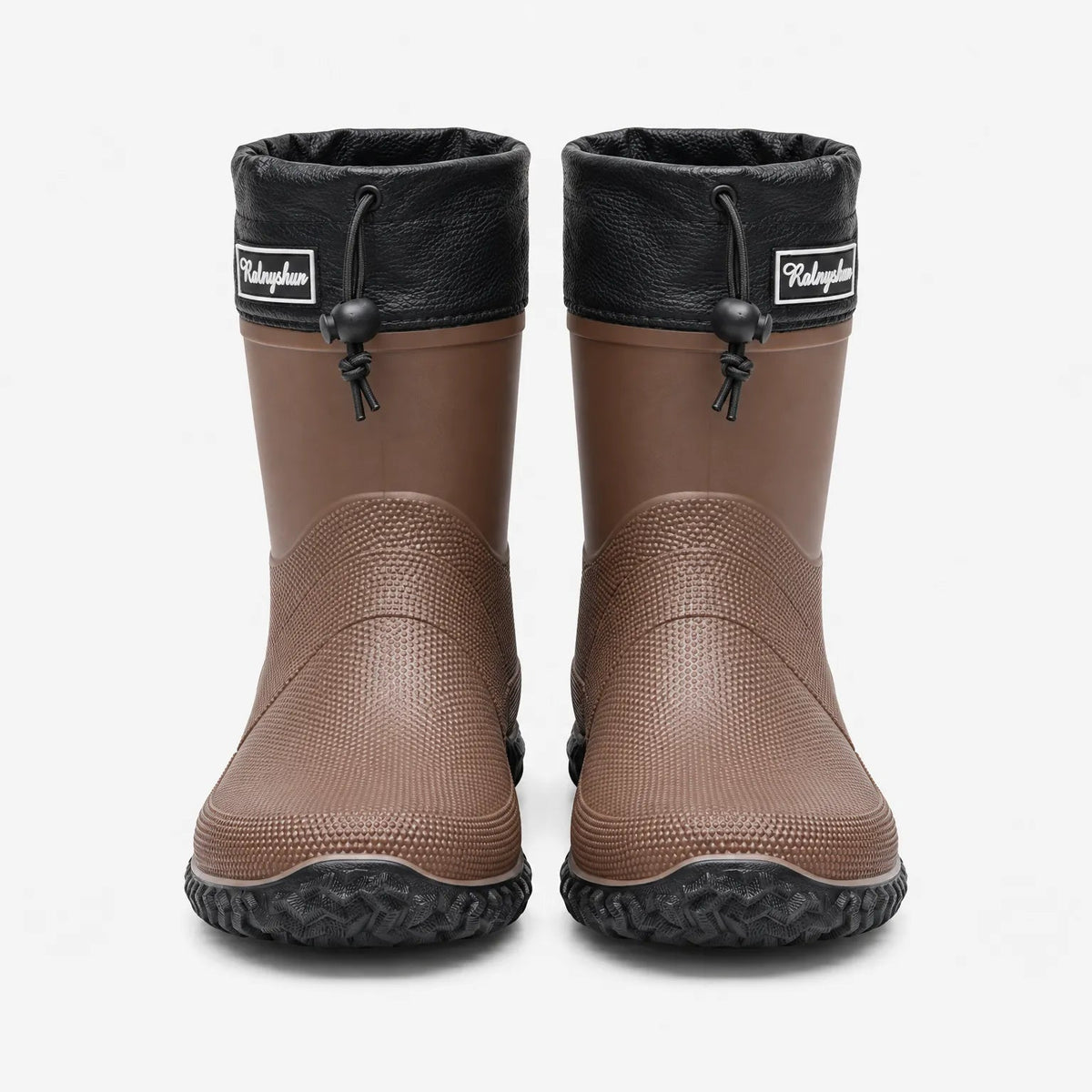 Gummistiefel Herren & Damen kurz in Braun – Produktfoto