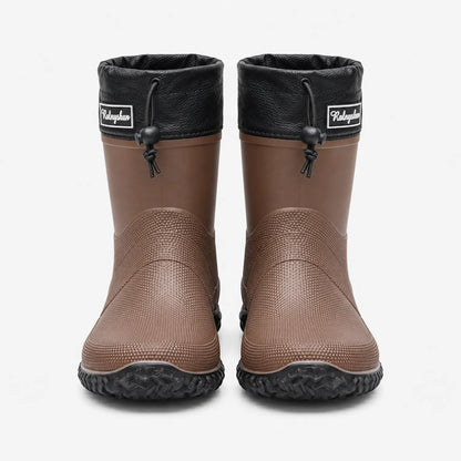 Gummistiefel Herren & Damen kurz in Braun – Produktfoto