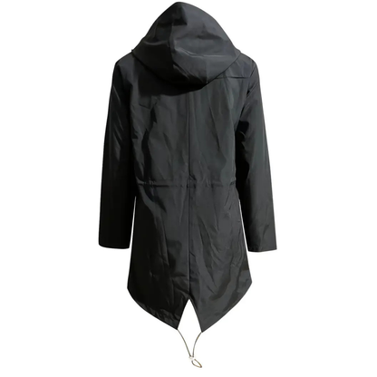 Regenmantel Damen Lang - Übergangsjacke mit Kapuze, bis 5XL
