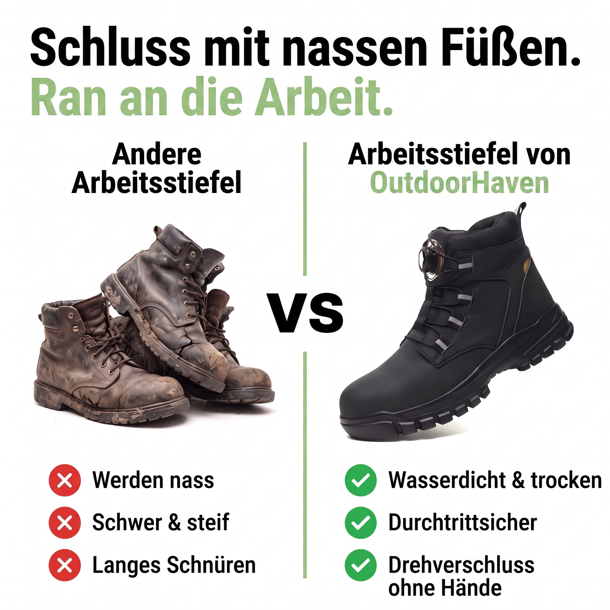arbeitsstiefel herren - Infografik