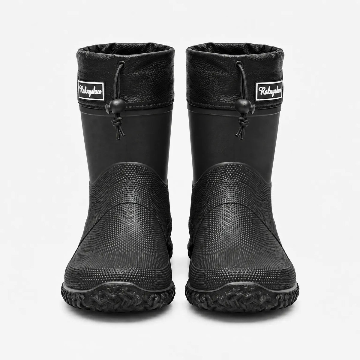 Gummistiefel Herren & Damen kurz in Schwarz – Produktfoto auf Weiß