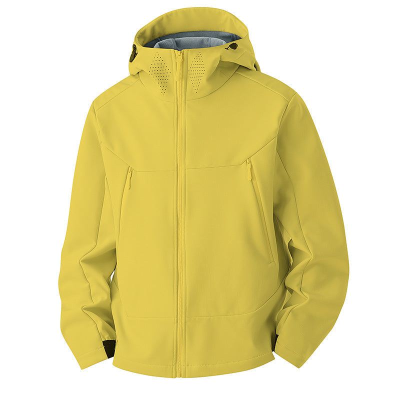 Softshelljacke Herren - Fleecefutter - Kapuze & Belüftung