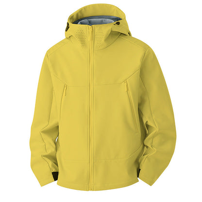 Softshelljacke Herren - Fleecefutter - Kapuze & Belüftung