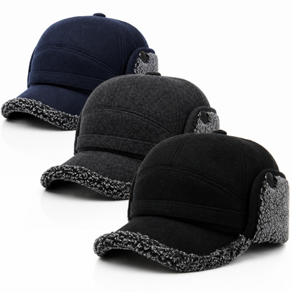 Mütze mit Ohrenklappen - Wintermütze mit Schirm - Fleece & Nackenschutz – 5