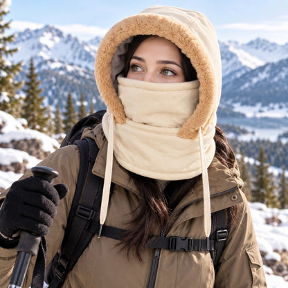 Sturmhaube Winter - Plüschfutter und Gesichtsschutz - Verstellbar – 10
