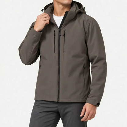 Windbreaker Jacke Unisex in Braun – Produktfoto