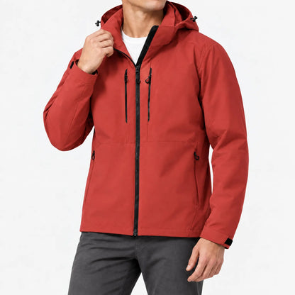 Windbreaker Jacke Unisex in Rot – Produktfoto