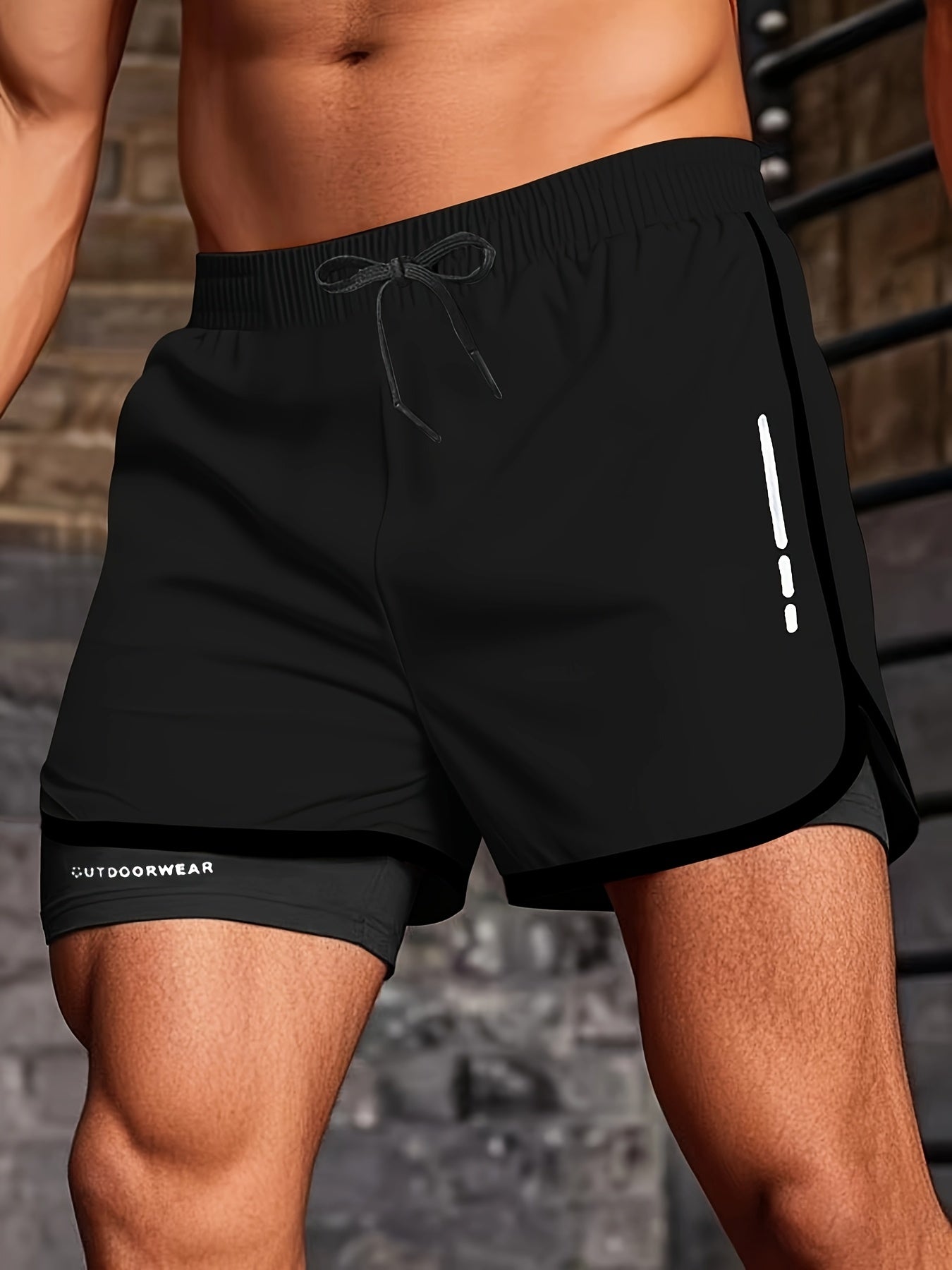 Badeshorts 2-in-1 - Schnelltrocknend - Doppellagig