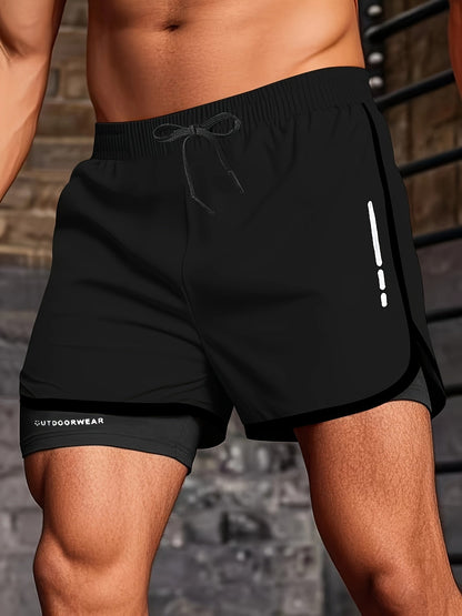 Badeshorts 2-in-1 - Schnelltrocknend - Doppellagig
