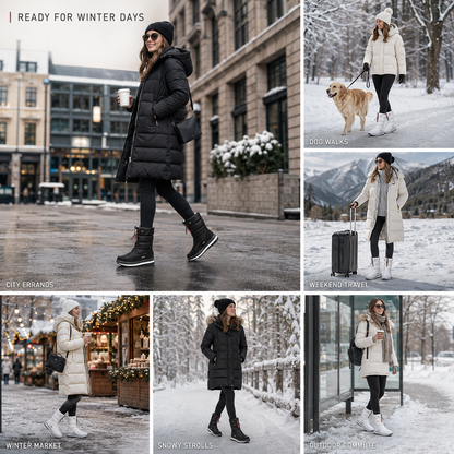 Winterstiefel Damen gefüttert – getragen in der Stadt, beim Spaziergang und auf Reisen