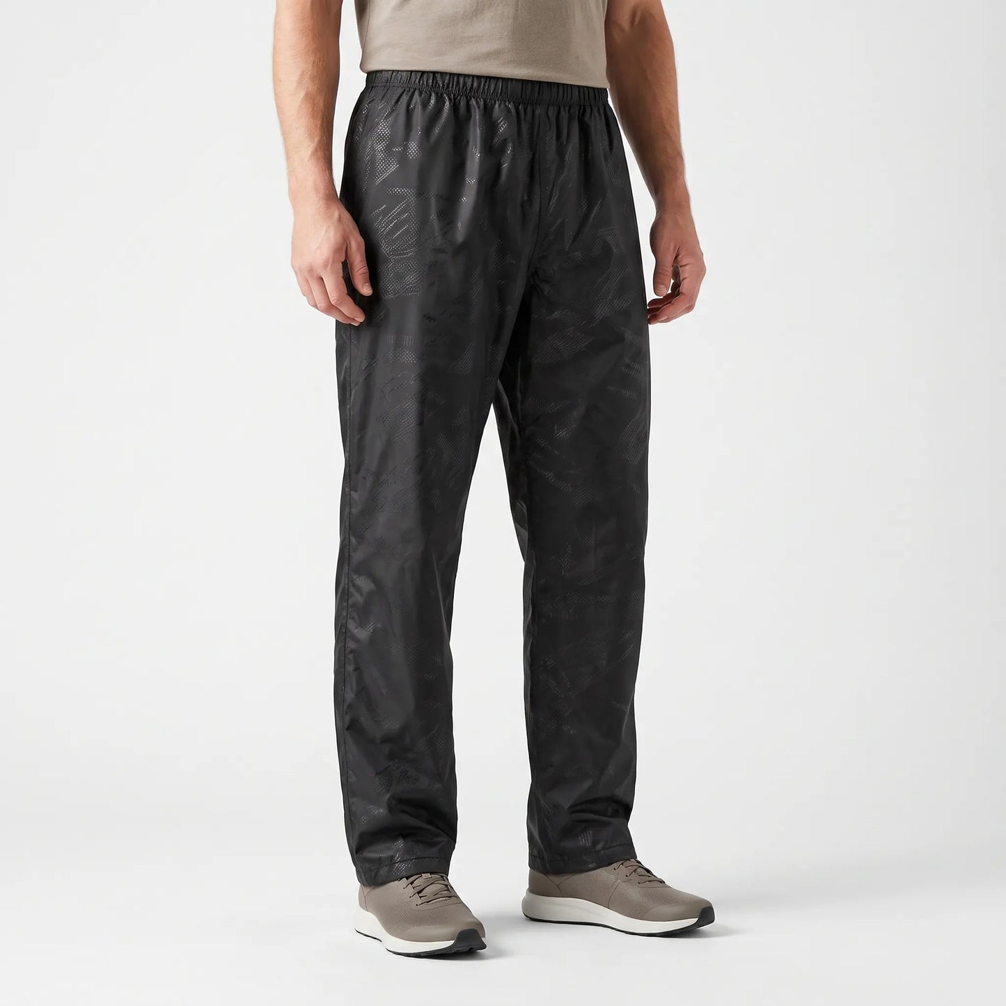Leichte Regenüberhose aus beschichtetem Polyester mit Gummibund – Ansicht 2