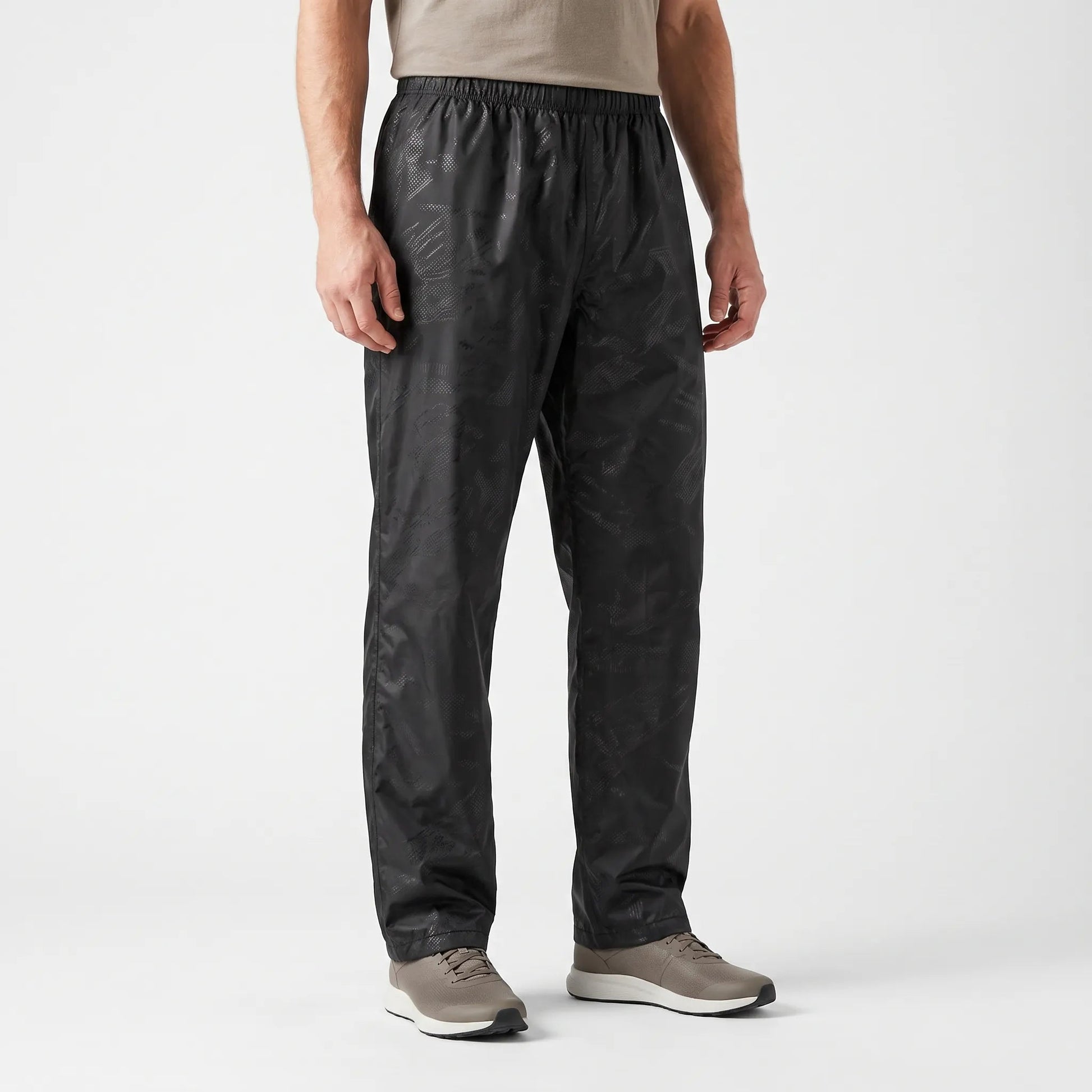 Leichte Regenüberhose aus beschichtetem Polyester mit Gummibund – Ansicht 2