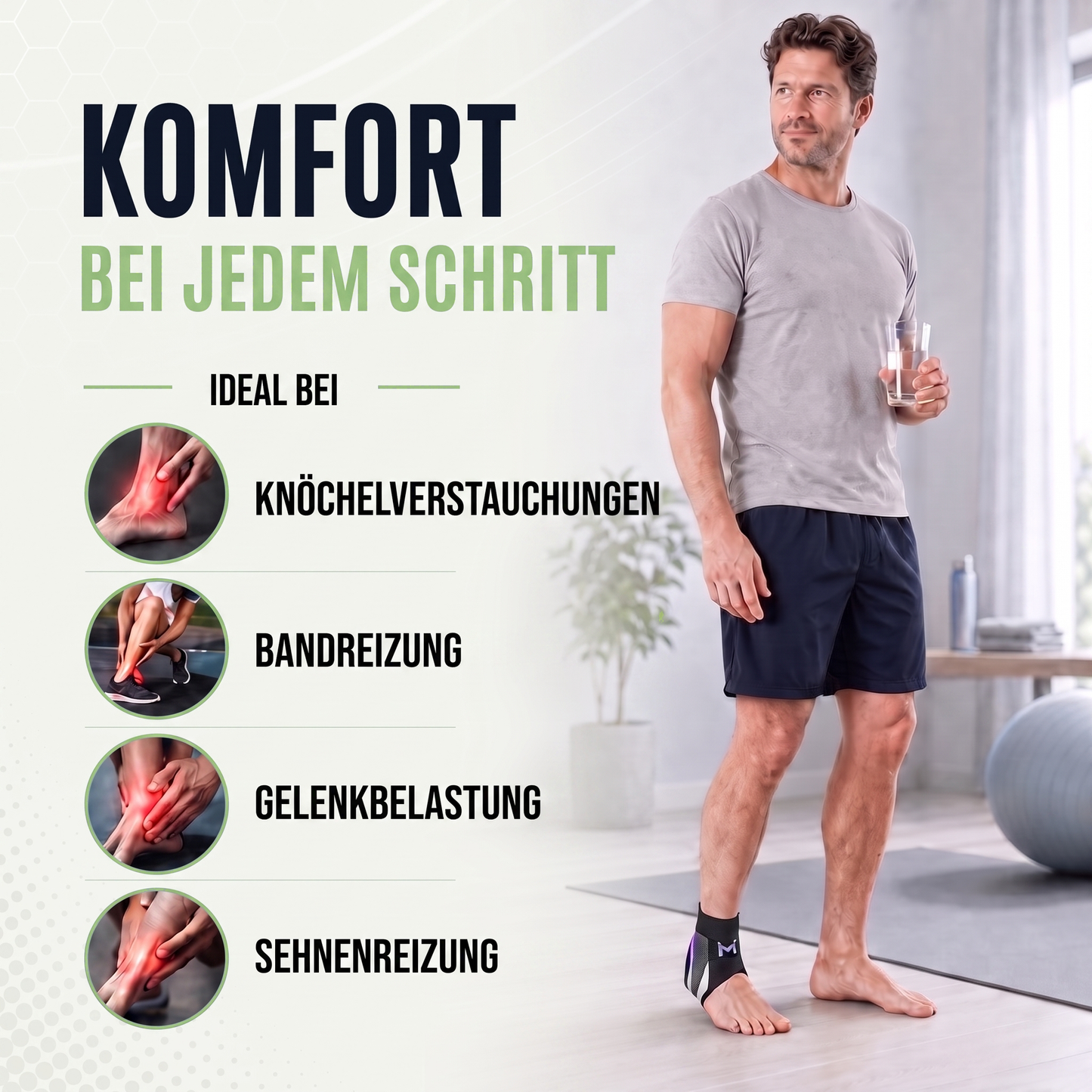 sprunggelenkbandage - Infografik