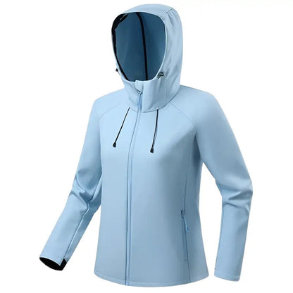 Softshelljacke Damen mit Kapuze - Wasserabweisend - Fleecefutter