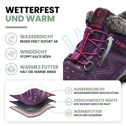 Winterstiefel Damen lila Wanderstiefel