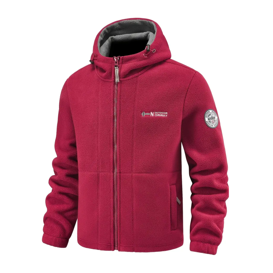 Fleecejacke Herren - Winddicht & Atmungsaktiv - Stehkragen