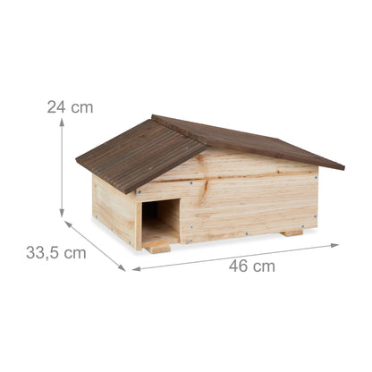 Igelhaus in Natur - 46 x 24 x 33,5 cm - Winterquartier für Igel