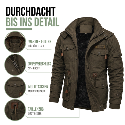 Übergangsjacke Herren - Wasserdicht & Winddicht - Multitaschen