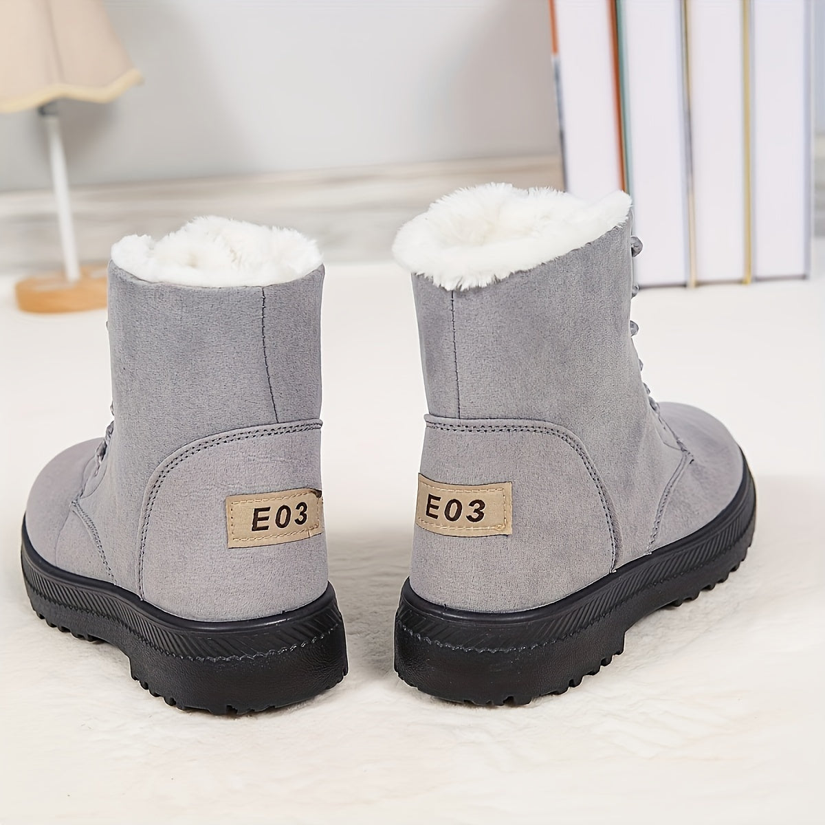 Winterstiefel Damen - gefüttert - mit Schnürung