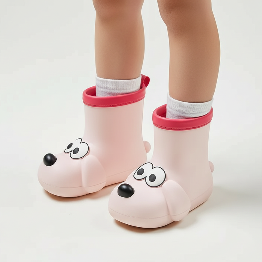 Gummistiefel Kinder - Hundemotiv - Rutschfeste Sohle