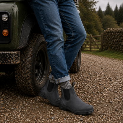 Chelsea Boots Herren - Slip-On - gepolstertes Fußbett