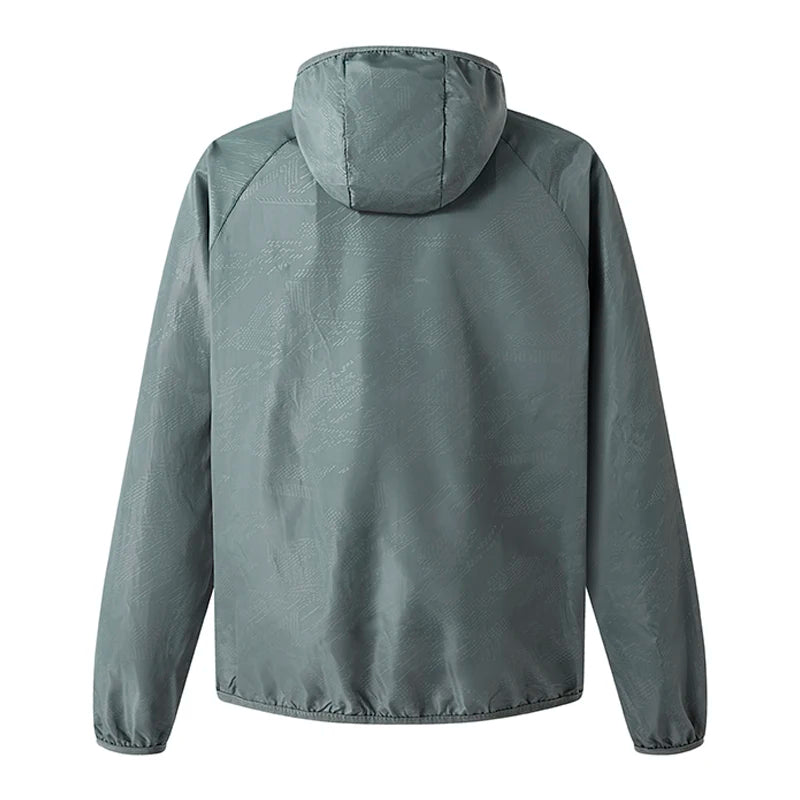 Übergangsjacke Herren - Wasserabweisender Windbreaker - Faltbar mit Packbeutel