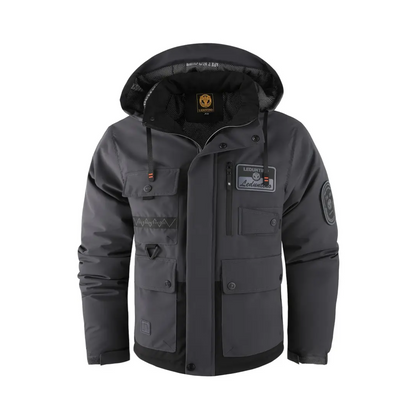 Steppjacke Herren mit Kapuze - Abnehmbar - Gefüttert