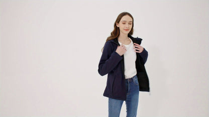Softshelljacke Damen - Mit Fleecefutter - Verstellbare Kapuze