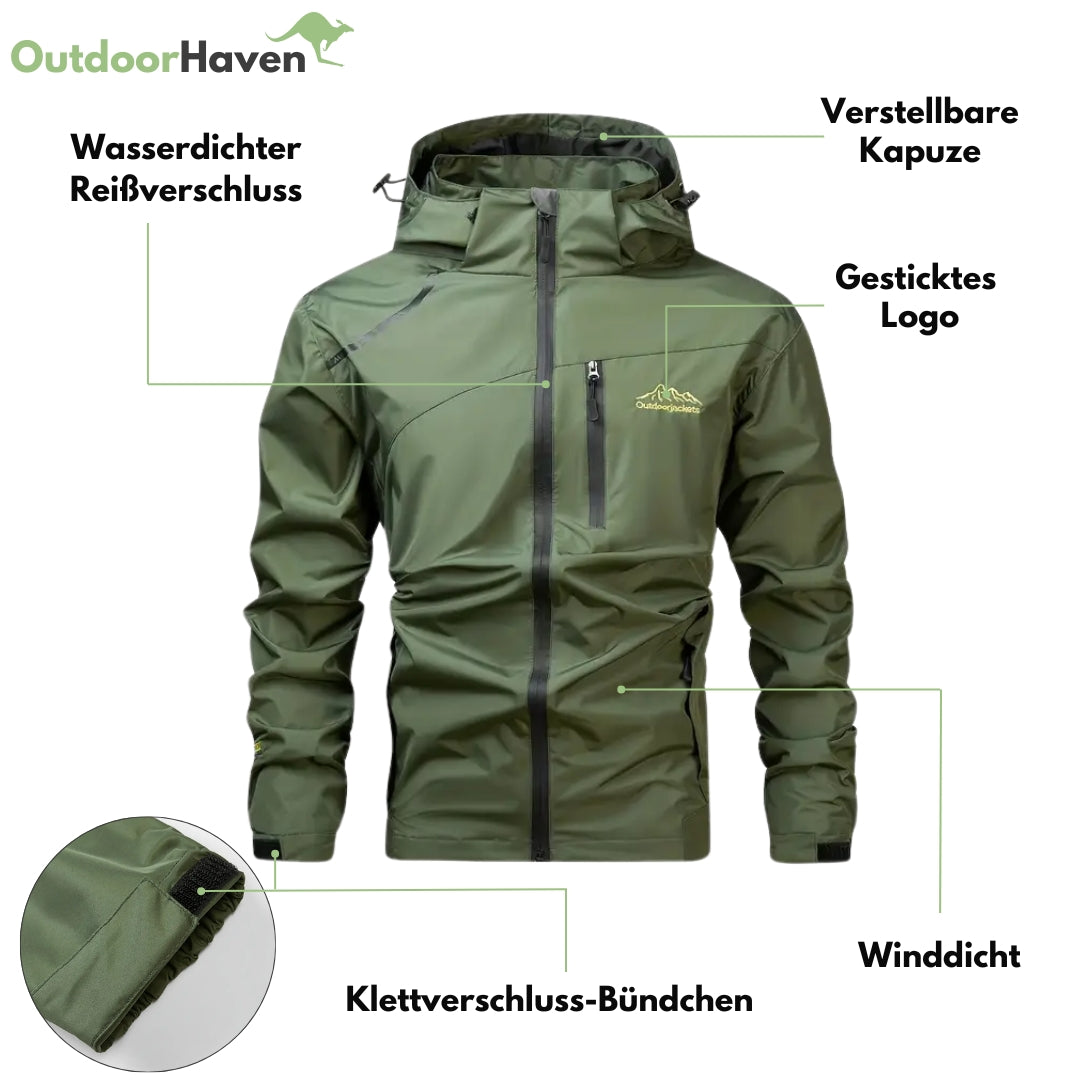 Herren Outdoorjacke – Winddicht & Wasserdicht