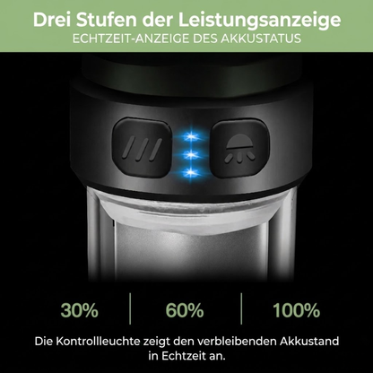 LED-Campinglampe mit Mückenschutz – 5 Lichtmodi – USB-Aufladbar mit Stativ